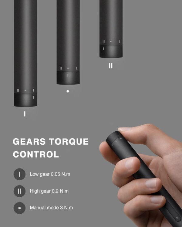 Xiaomi Electric Precision Screwdriver, All-metal Gearbox, Powerful Magnetic Motor, Rechargeable Lithium Battery, S2 Steel Screwdriving Bits, Type-C Charging, Aluminium Alloy Case (Power Screwdriver) - Image 3