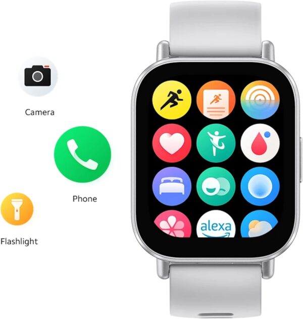 Xiaomi Redmi Watch 5 Active Smartwatch, 2.0" LCD Display, 18 Days of Battery Life, 140+ Sports Modes, 5ATM Waterproof, Bluetooth Calling, Fitness-Tracker- Matte Silver - Image 3